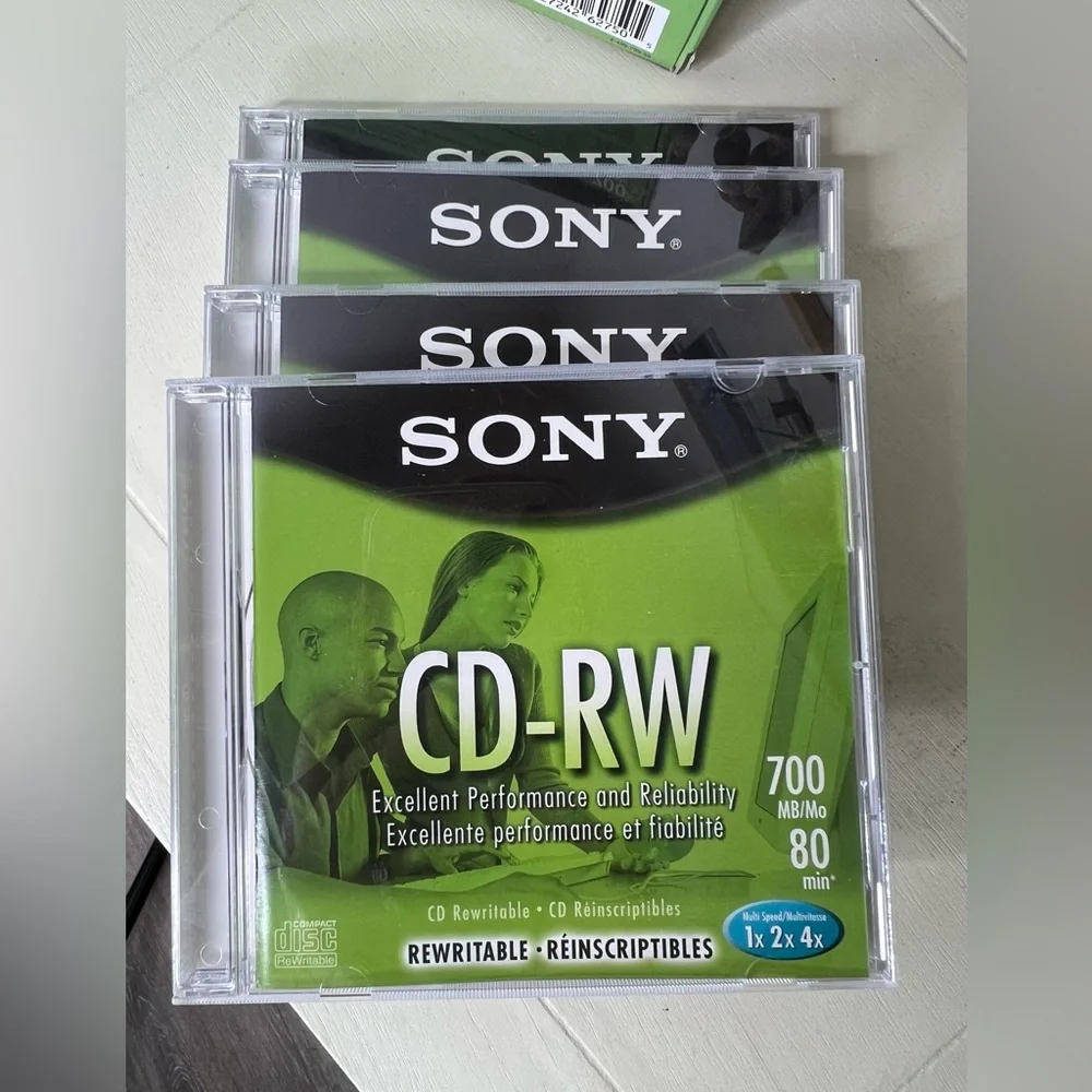 Brand New-SONY CD-RW80 4-Pack